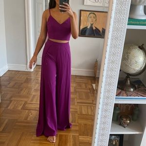 Lulu’s Winner Black Tie-Back Two-Piece Jumpsuit